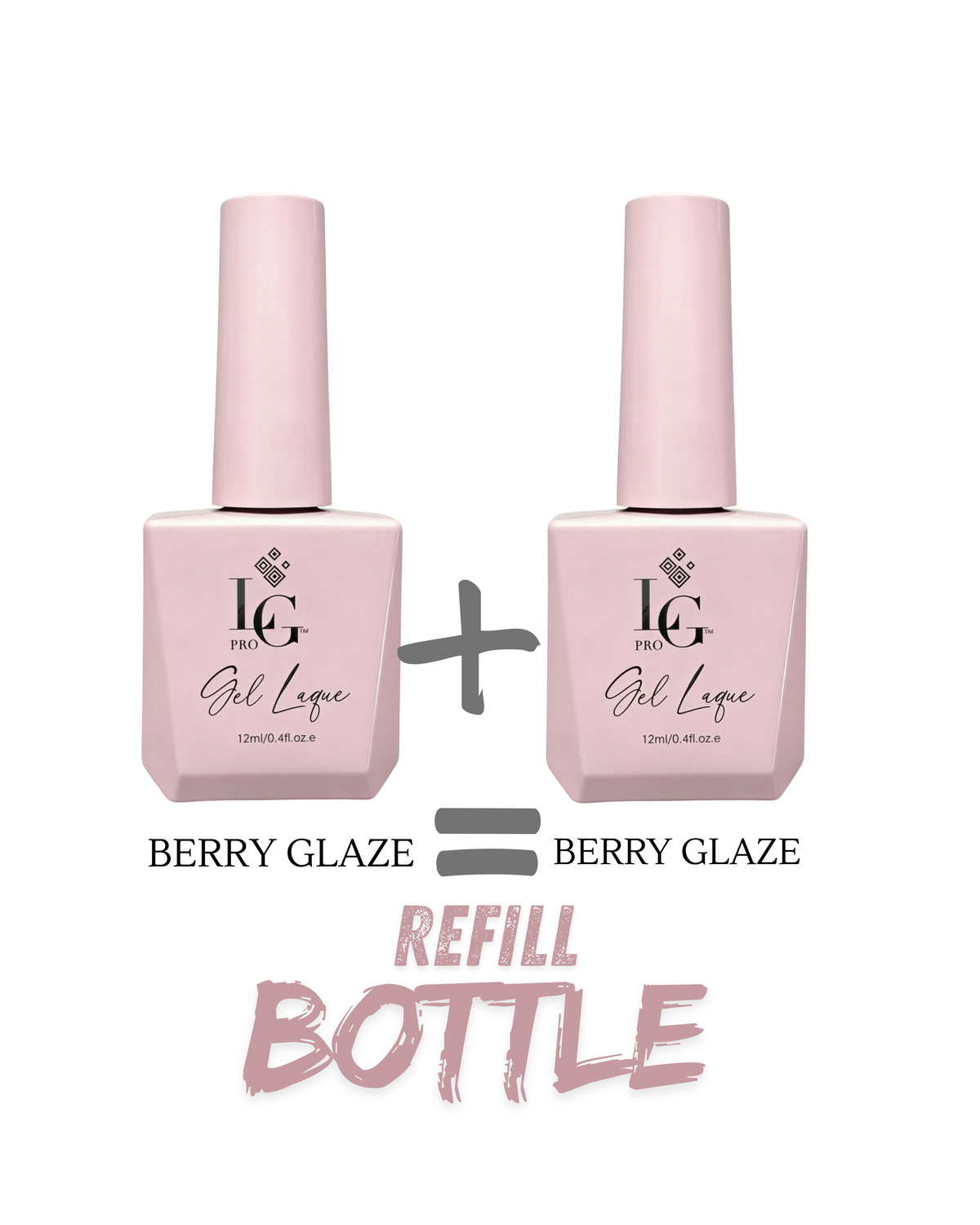 LIQUID POLIGEL - STRUCTURE BASE - REFILL - BERRY GLAZE - 'HEMA FREE' 24ML